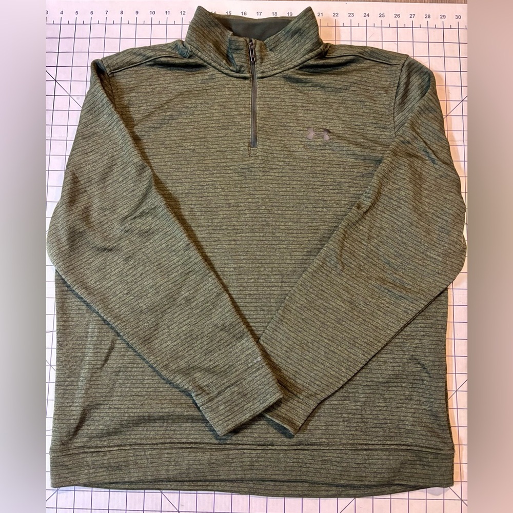 Under Armour Golf Men’s Size XL Green/Black Storm L/S 1/4 Zip